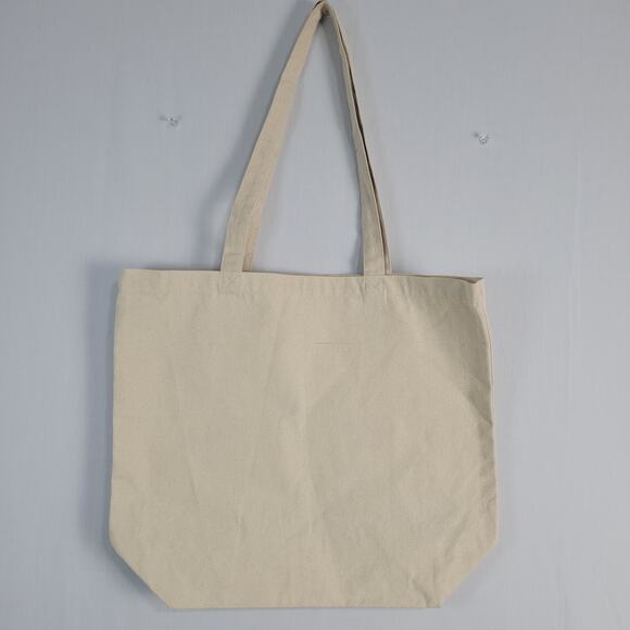 Aviator Nation La Jolla CA Rainbow Stripe Canvas Tote Bag Logo Shopping 17 x 15 - Picture 3 of 5